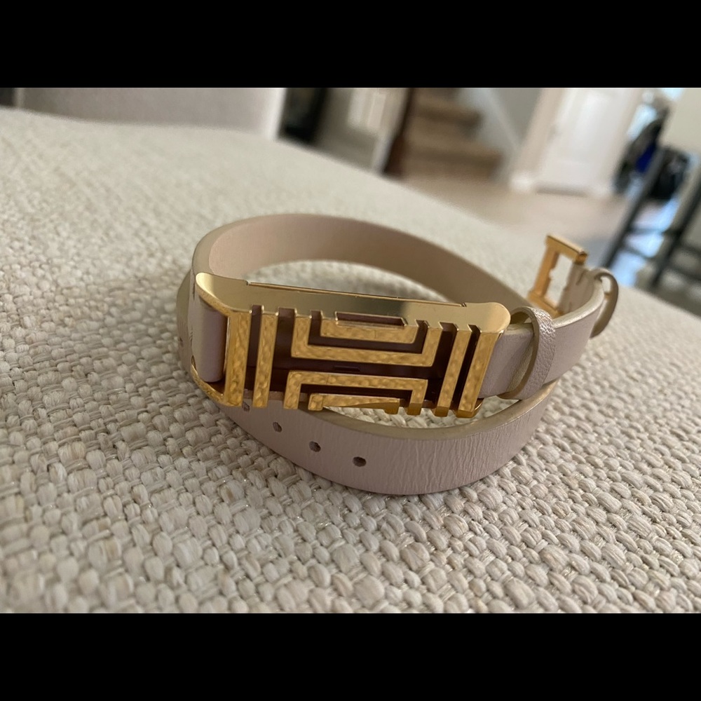 Tory Burch Leather Fitbit Wristband